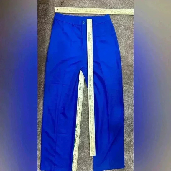 NWOT Slim-Fit Stylish Solid Color Slim Pleated Stretch Straight Leg Pants - Picture 8 of 11